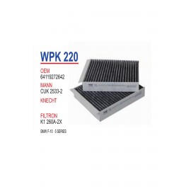 WUNDER POLEN FİLTRESİ(ÇİFTLİ) BMW F10/F11 - WPK220 (ORJ:64119272642)